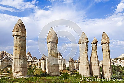 Love valley in Goreme national park. Cappadocia Stock Photo