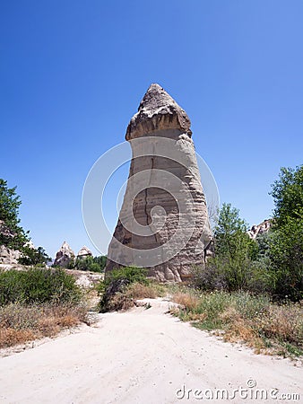 Love valley. Goreme national park at Cappadocia, Turkey Stock Photo