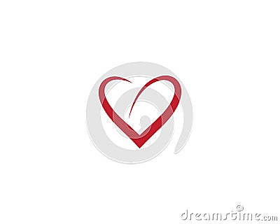 Love vector icon Vector Illustration