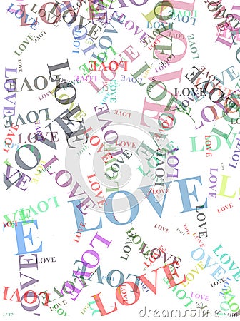 Love words Stock Photo