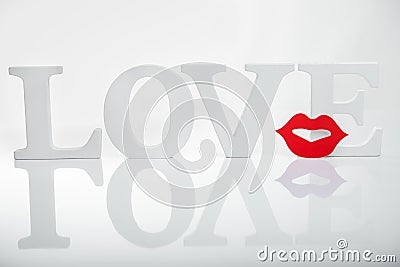 Love words text Stock Photo