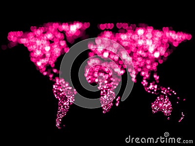 Love world map concept Stock Photo