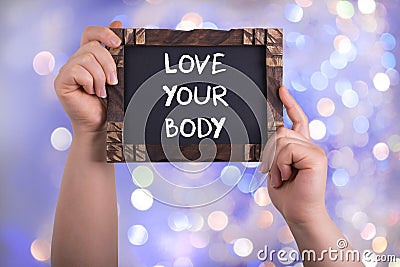 Love your body Stock Photo