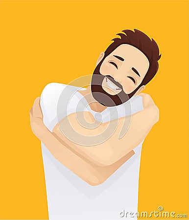 Love by yourself Vector Illustration