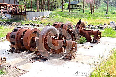 Loveland Colorado June 5 2022 Turbines from First Hydroelectric Plant Editorial Stock Photo