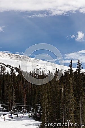 Loveland Colorado Ski Editorial Stock Photo