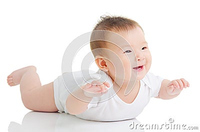 Lovely asian baby Stock Photo