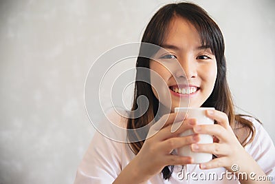 Lovely Asian young lady portriat Stock Photo