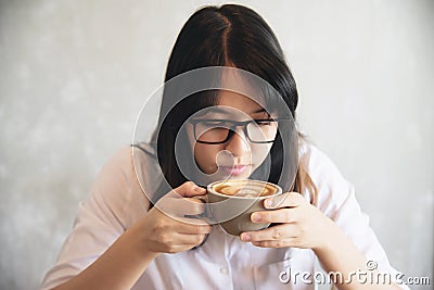 Lovely Asian young lady portriat Stock Photo