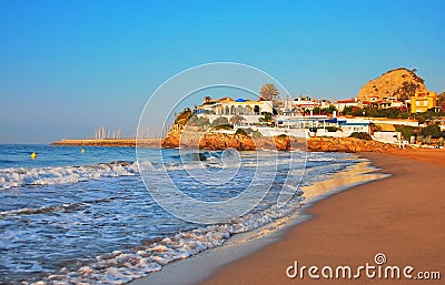 Lovely beach in Spain Stock Photo