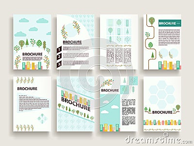Lovely brochure template Vector Illustration