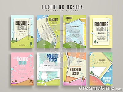 Lovely brochure template Vector Illustration