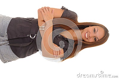 Lovely Brunette Girl Stock Photo