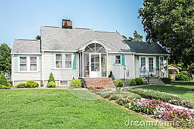 Lovely colonial family home South of Dover Delaware Stock Photo