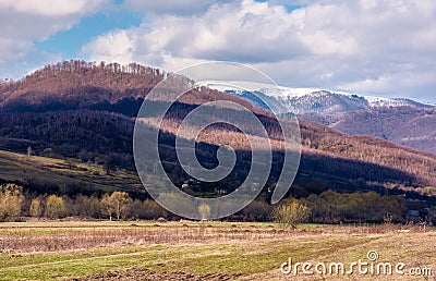 Lovely countryside landscape in springtime Stock Photo