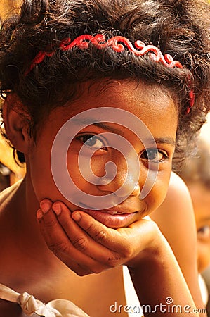 Lovely creole girl smiling Editorial Stock Photo