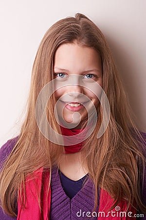 Lovely cute teen girl Stock Photo