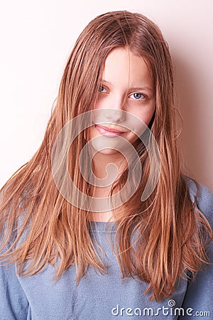 Lovely cute teen girl Stock Photo