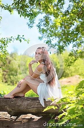 Lovely cute young girl Stock Photo