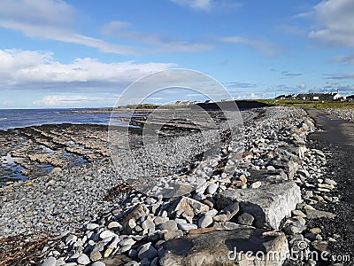 Lovely day in Enniscrone by the sea Stock Photo