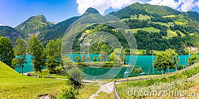 Swiss village Lungern, Switzerland Stock Photo