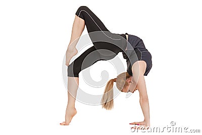 Lovely fitness instructor Stock Photo