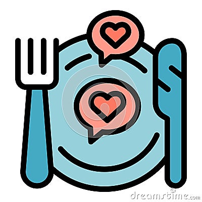Lovely food icon vector flat Vector Illustration