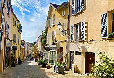 A beautiful relaxing town just outside of Paris Editorial Stock Photo