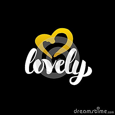 Lovely Handwritten Calligraphy Vector Illustration