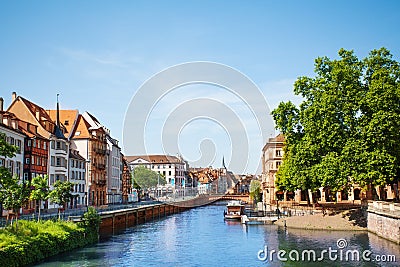 Lovely houses at Petite France quarter, Strasbourg Stock Photo