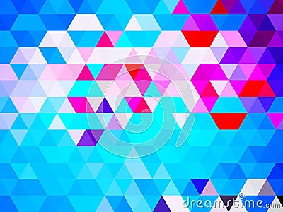 A lovely illustration of colorful digital pattern of squares Cartoon Illustration