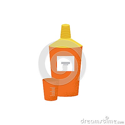 Lovely isolated icon of cold and flu season Vector Illustration