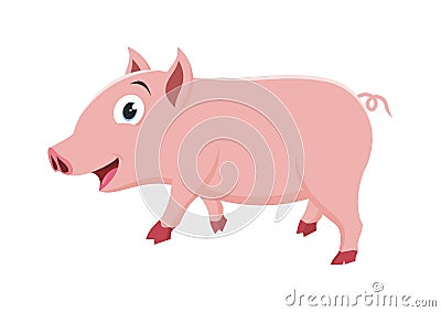 Lovely Little Pig illustration Cartoon Illustration