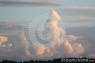 Lovely North Yorkshire Cloud system united kingdom Stock Photo