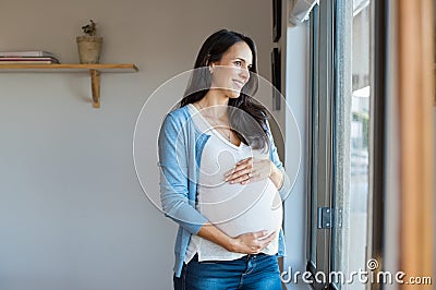 Lovely pregnant woman Stock Photo