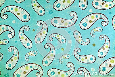 Classic paisley patterned background. Stock Photo