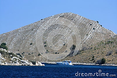 View in national park the Kornati islands ,Croatia Editorial Stock Photo