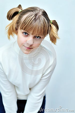 Lovely teen girl Stock Photo