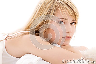 Lovely teenage girl Stock Photo