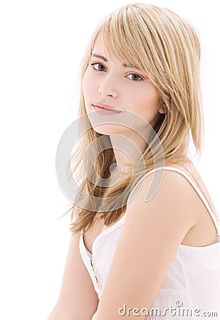 Lovely teenage girl Stock Photo
