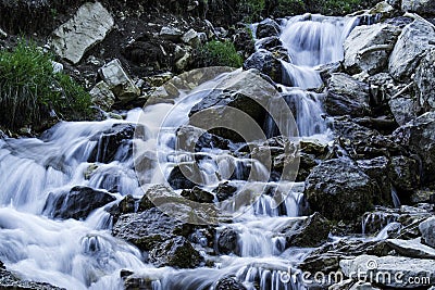 Lovely waterfall in Utah Stock Photo