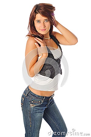 Lovely young teen beauty Stock Photo