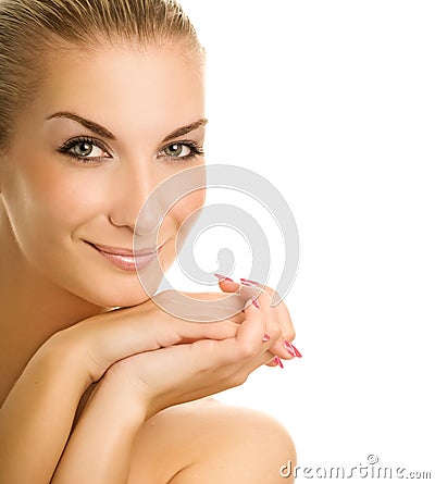 Lovely young woman portrait Stock Photo
