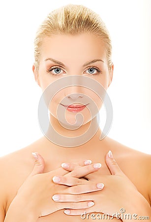 Lovely young woman portrait Stock Photo