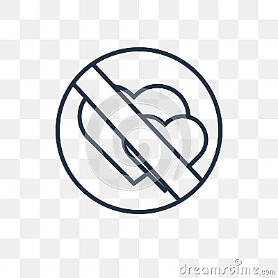 Lovemaking vector icon isolated on transparent background, linear Lovemaking transparency concept can be used web and mobile Vector Illustration