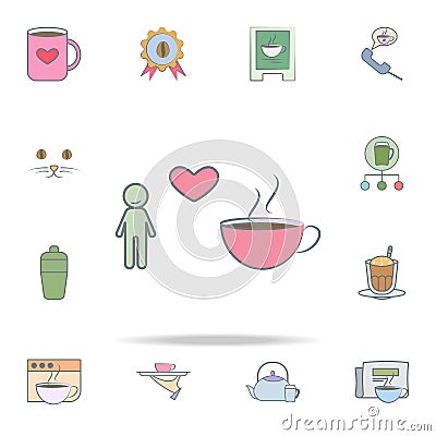 lover of coffee icon. coffee icons universal set for web and mobile Stock Photo