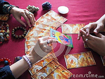 The lover heart love tarot card magic reading fortune esoteric teller witchcraft astrology divination gypsy card forecaster Cartoon Illustration
