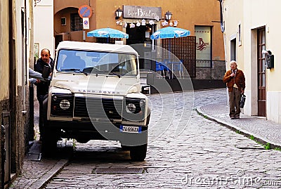 LOVERE, ITALY, 22 OCTOBER, 2018: Street scene in Lovere Editorial Stock Photo