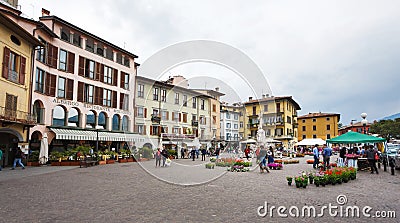 Lovere town, Italy Editorial Stock Photo