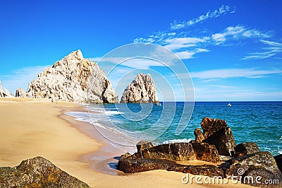 Lovers Beach, Cabo San Lucas Stock Photo